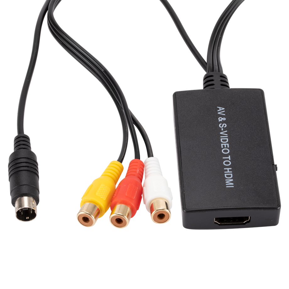 PzzPss RCA /AV SVIDEO AUF HDMI-Kompatibel Adapter Für DVD HD TV STB Compatble Mit PS2/PS3,720P /1080P AV S-Video Video Konverter