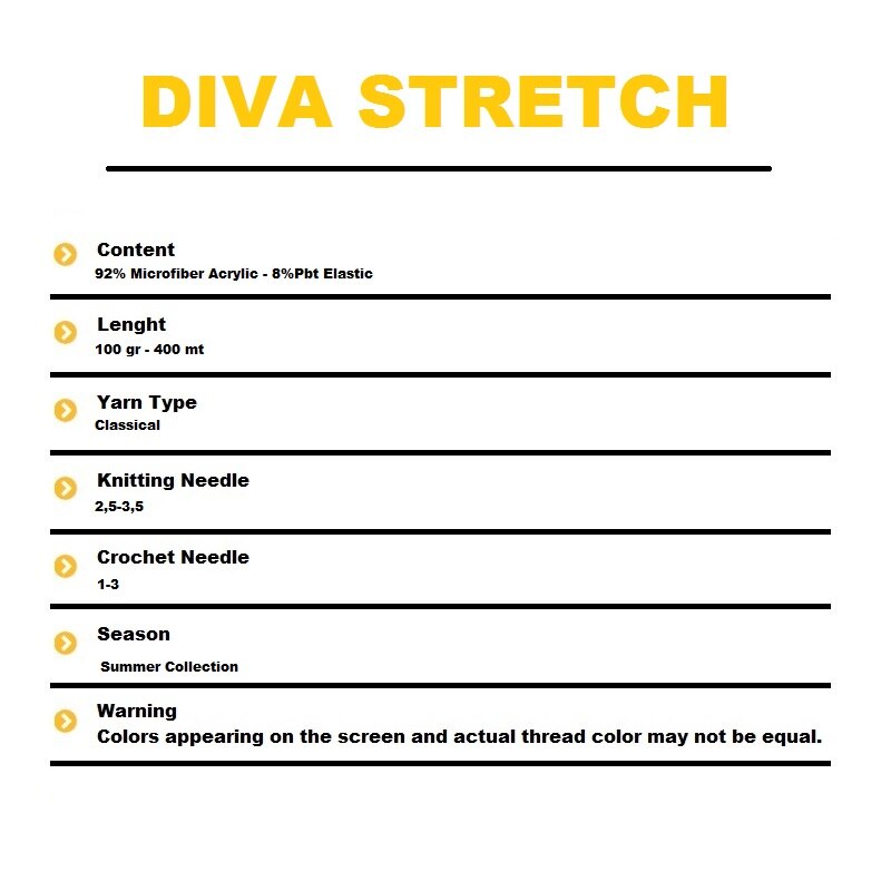 Alize Diva Stretch Garen 100gr-400mt % 92 Microfiber Acryl Hand Breien Haak Soft Zomer Kant Bikini Badpak Dunne Diy