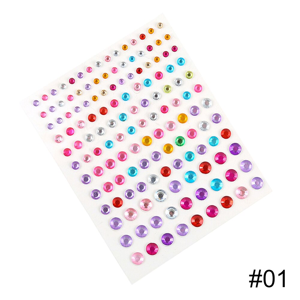Tatuaje de diamante para mujer, delineador de ojos, sombra de ojos, pegatina facial, joya, maquillaje de ojos de cristal: type01