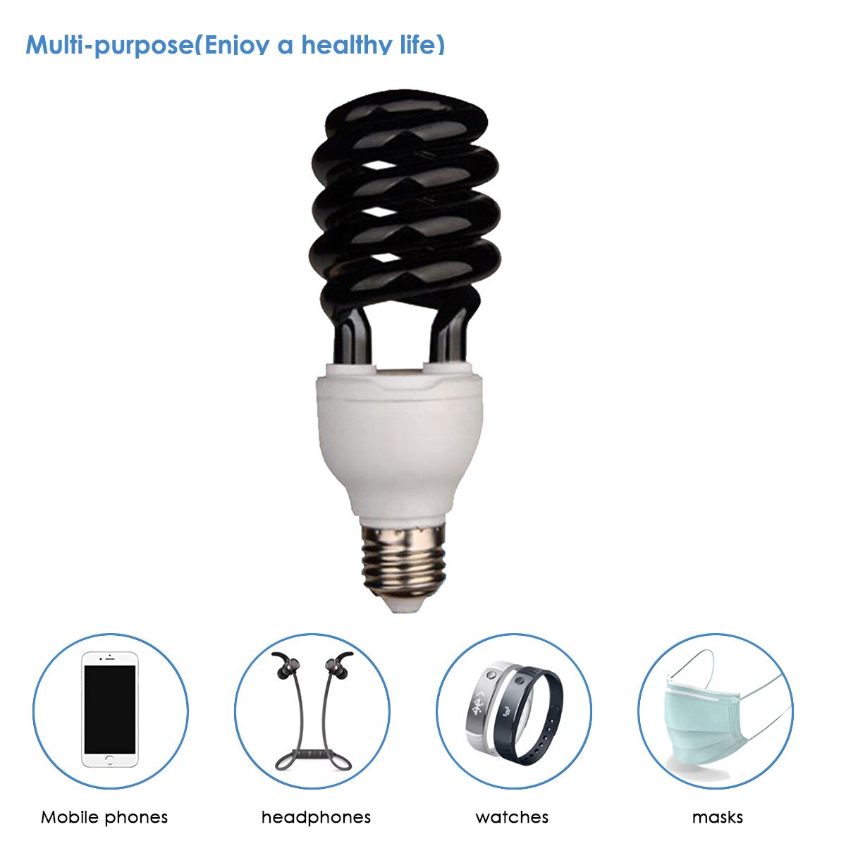 Ultraviolet UV Light 110V E27 40W UV Light Bulb Fluorescent Detection Light