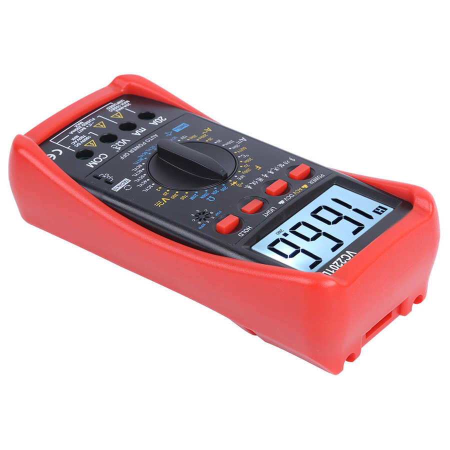 VC2201D compteur de tachymètre automobile portable affichage LCD multimètre numérique accessoires d'entretien de voiture multimètre numérique