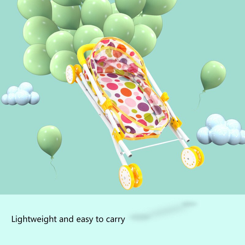 Kinderwagen Baby Carriage Hardcore Trolley Speelgoed voor Simulatie Pop Accessoire Meisjes Speelhuis Speelgoed