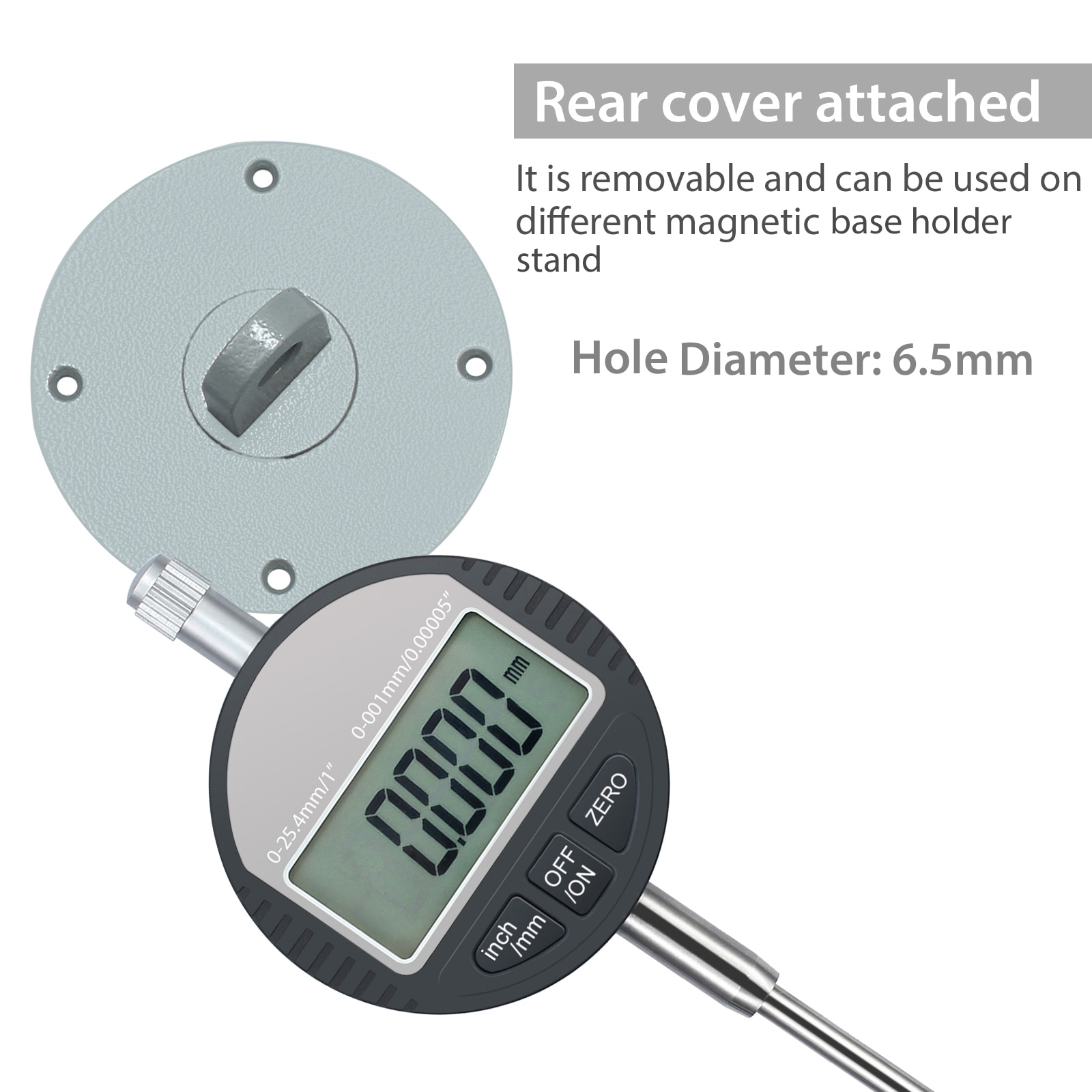Proster-indicador Digital de esfera para DTI, 0.001/0,00005 '', rango de sonda Digital 0-25,4mm/1'', indicador de prueba de Dial, medidor electrónico