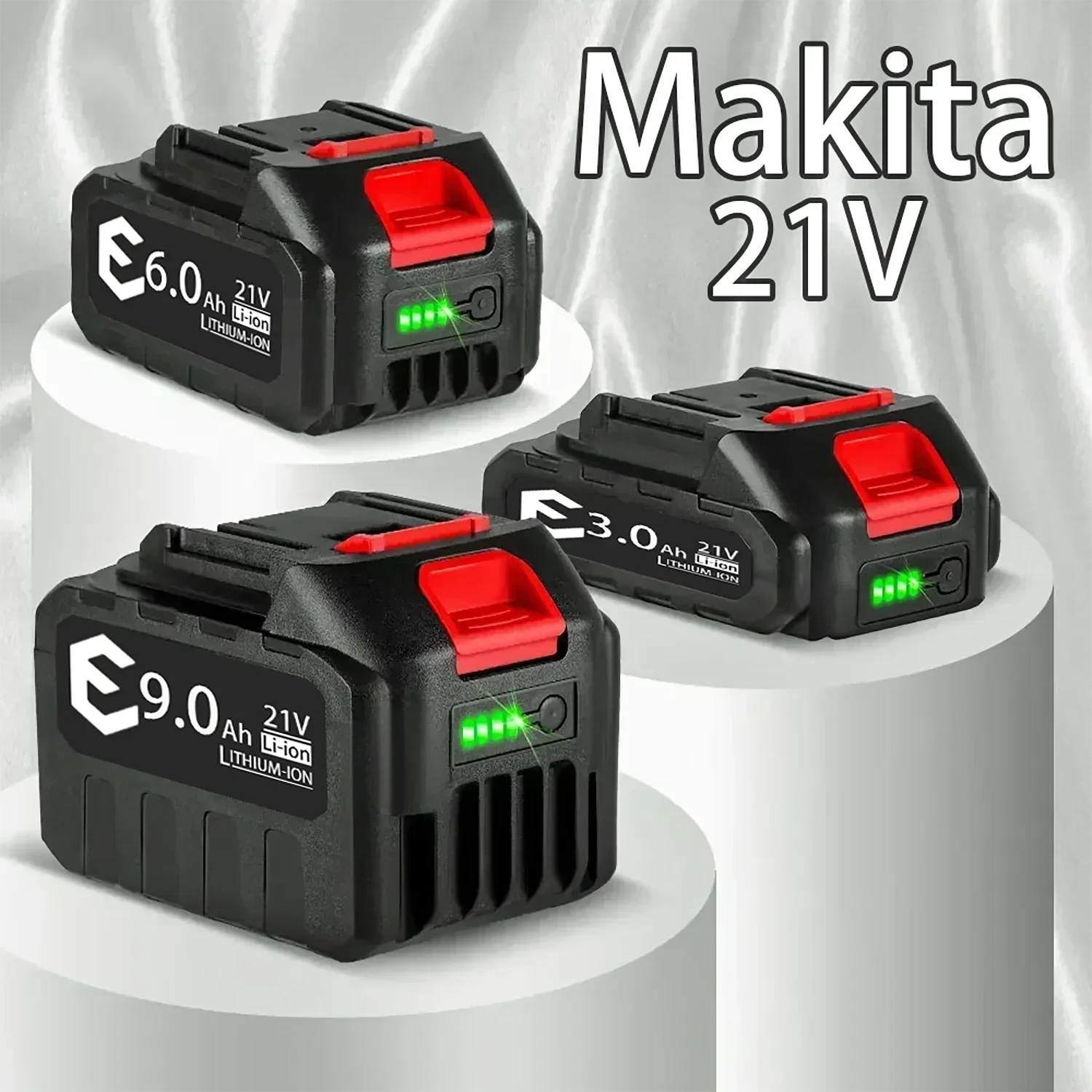 18v 21v 388vf oplaadbare batterij 3000 mah 6000 mah 9000 mah lithium-ionbatterij li-ionbatterij voor makita elektrisch gereedschap