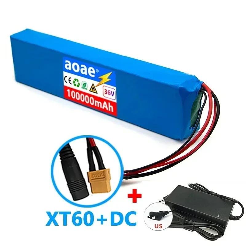 36 V 100 Ah 18650 wiederaufladbarer Lithium-Akku 10S3P 1000 W Leistung modifiziertes Fahrrad-Roller-Elektrofahrzeug mit BMS: Lavendel