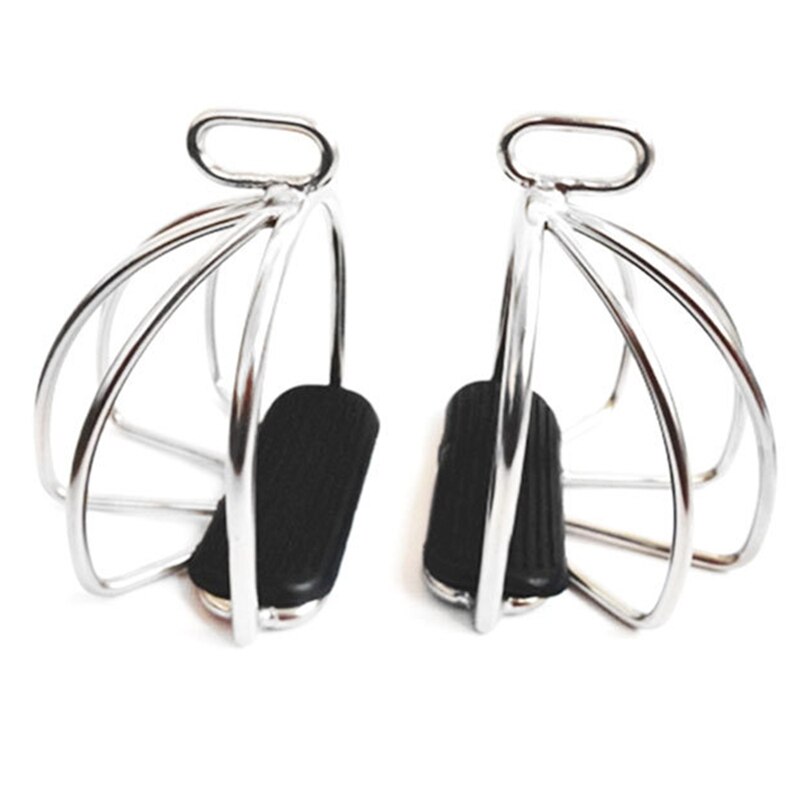 2 pz gabbia staffe per equitazione sella per cavalli in acciaio pedale per cavalli antiscivolo attrezzatura per la sicurezza equestre