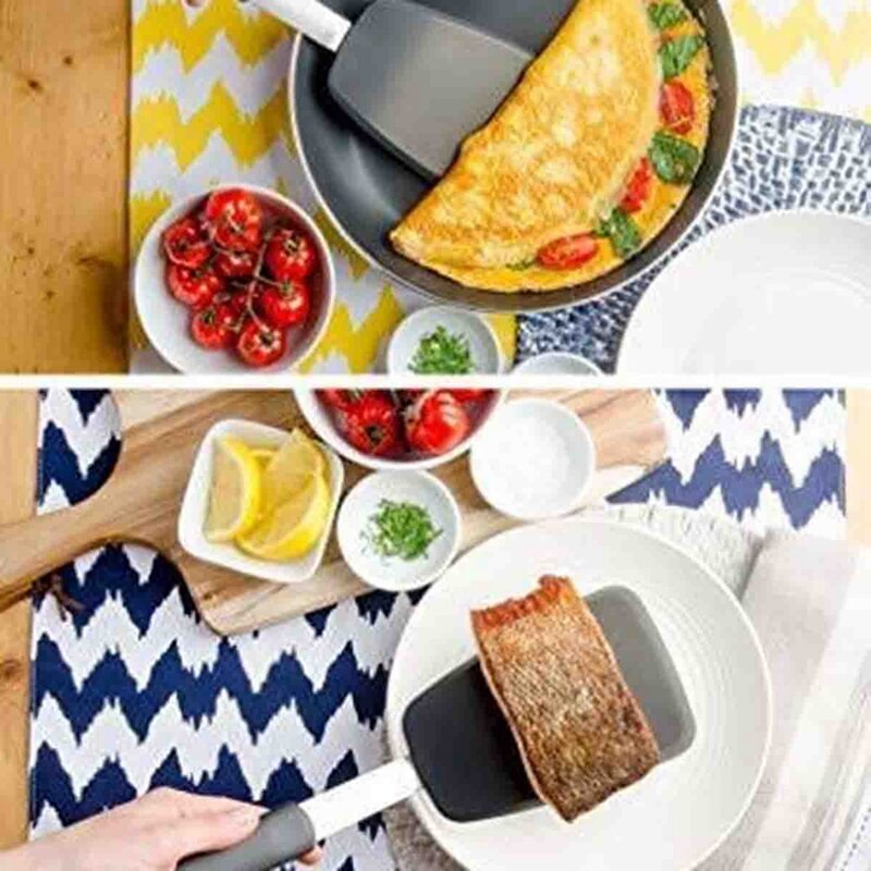 StarPack Premium Flexible Large Silicone Turner Spatula - High Heat Resistant to 600 Fahrenheit, Hygienic One Piece