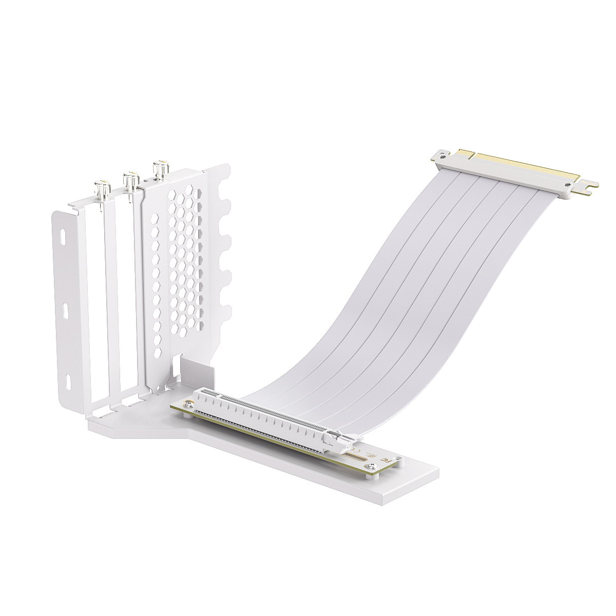 TEUCER-Soporte de montaje Vertical GPU, Kit de soporte para tarjeta gráfica con Cable elevador antiinterferencias PCI-E 4,0x16 de 20cm, 90 grados