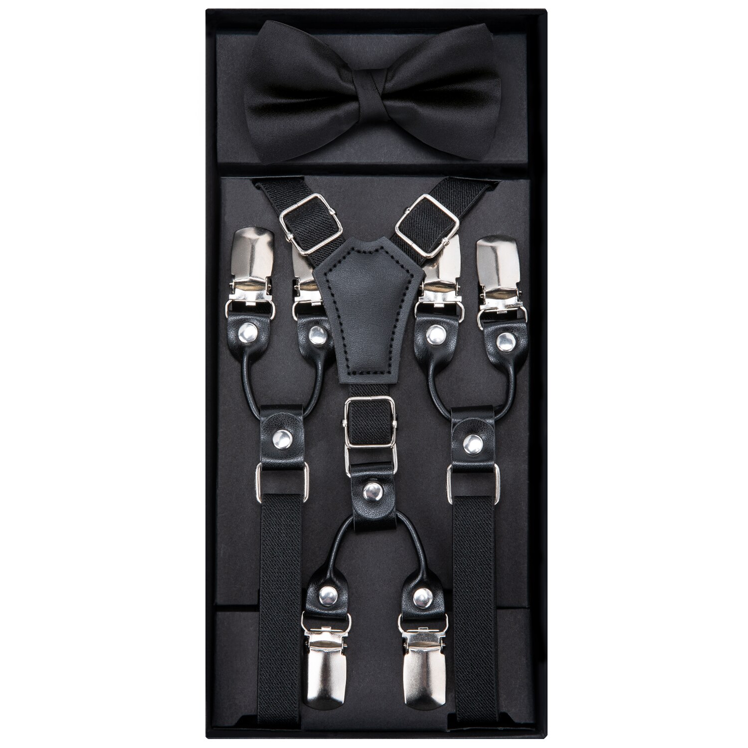 Kids Suspenders Set Boys Girls Blue Wedding Bow Tie Elastic Suspender Sets Children Adjustable Y-Back Brace Belt DH-022 DiBanGu: DH-017