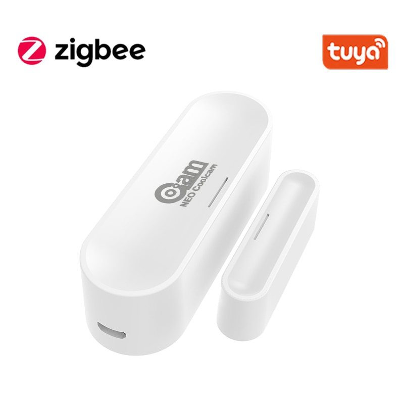 Tuya Zigbee Smart Deur Raam Garage Sensor Batterij Aangedreven Of Usb Charge Werkt Met Tuya Smart Hub