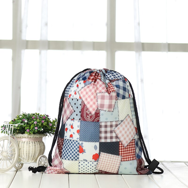 drawstring Backpack Women 3D printing travel knapsack men Casual bags unisex Women's shoulder drawstring Halloween bag
