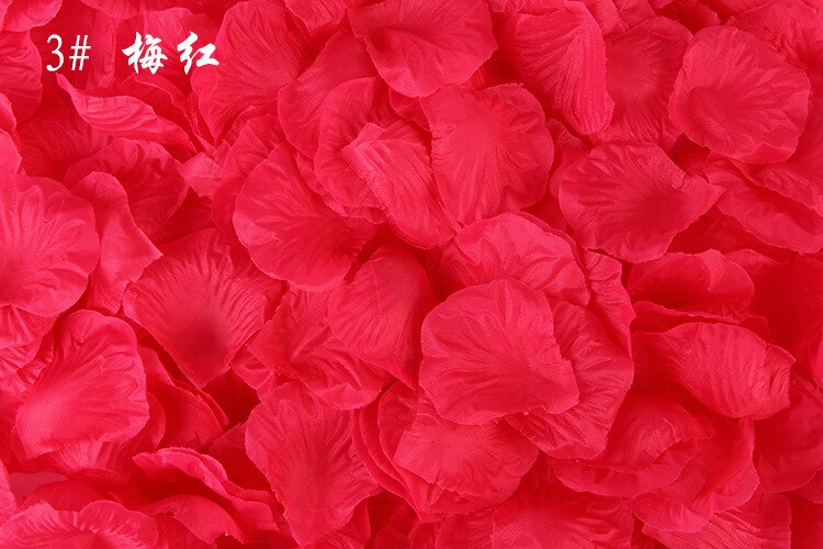 BlacklakeGirls Newest 2000 Pcs Wedding Flowers Petals Blume Rosen Artificial Rose Petals Silk Flower Accessories Pétalos De Tela: 2000Pcs3