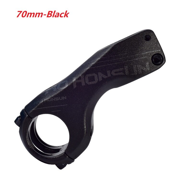 31.8mm MTB Stem 90mm Aluminum Alloy XC AM DH Mountain Road Bike Stem -17 Degree Steerer Bicycle Handlebar Stem Bicycle Parts: Black 70mm