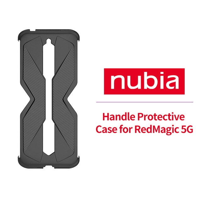 Originalt nubia redmagic 5g e-sportshåndtag til nubia red magic 5s håndtag beskyttelsesetui 55w oplader type-c til type -c 5a kabel: Sag