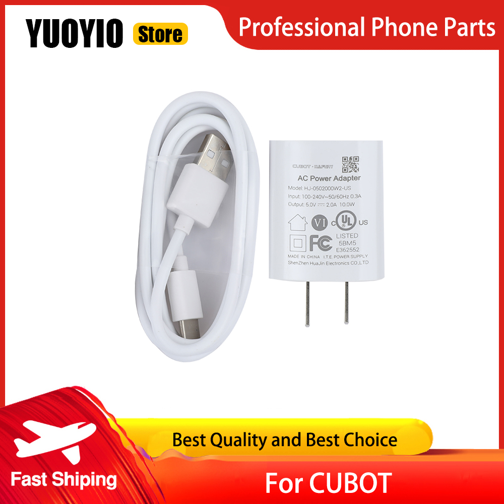 100% adaptador de carga rápida oficial Original para CUBOT KingKong certificación de seguridad americana cargador Cable USB línea de datos: IL