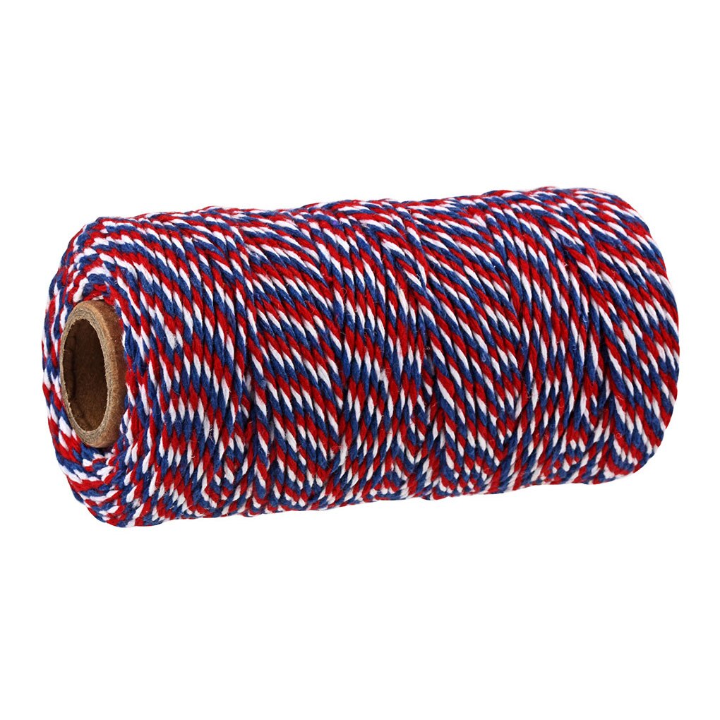 100 mètre 2mm coton boulangers ficelle ficelle coton cordons corde pour décor à la maison à la main noël emballage artisanat bricolage emballage: 15