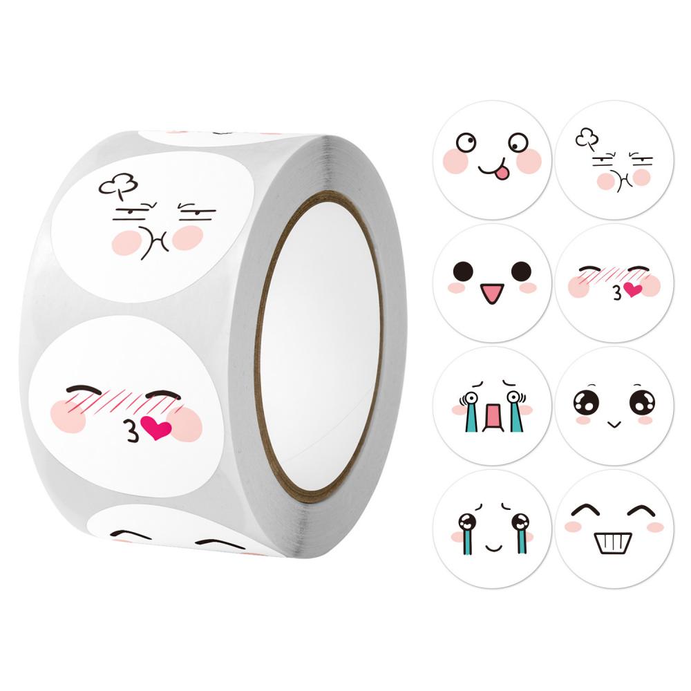 Smiley Face Stickers for Kids Reward Sticker Yellow Dots Labels Happy Smile Face Expression Sticker Label