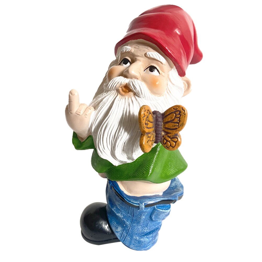 Funny Gnome Ornaments Garden Gnome Statues Resin Dwarf with Cannon Sculpture Yard Decoration Home Garden Statue Decoration: E