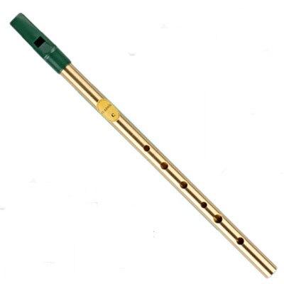 6 huller arish whistle recorder fløjte musikinstrument kobber recorder som en fløjte: Guld d tone