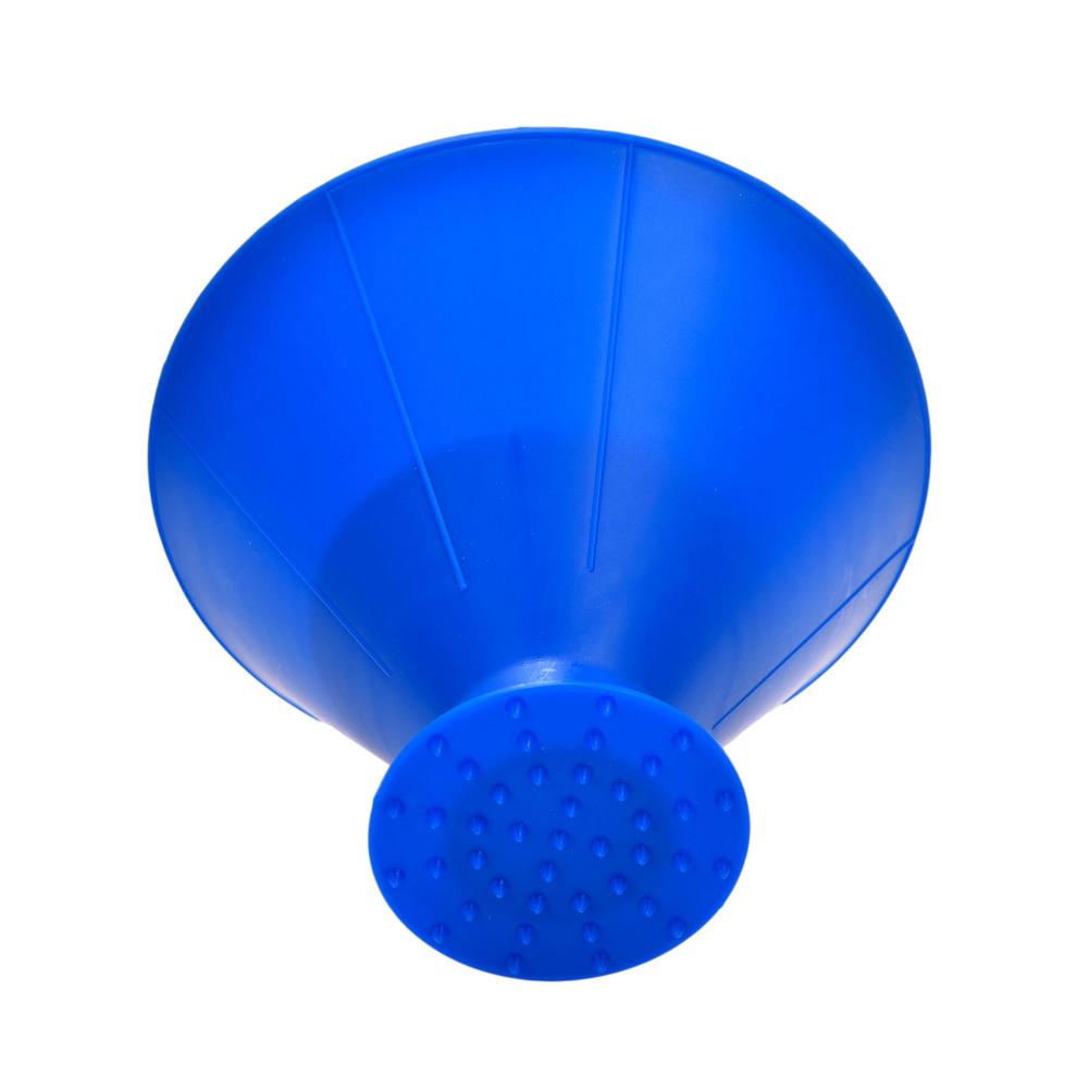 Car Magical Window Windshield Ice Scraper Oil Funnel Snow Remover Shovel Cone Ice Scraper Car Window Deicing Tool: Blue