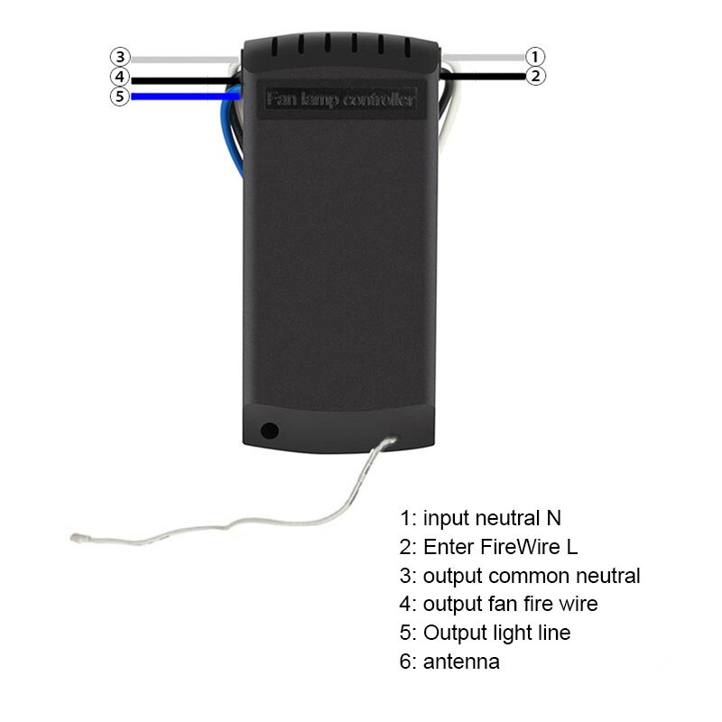 Ventilator Afstandsbediening Kit Draadloze Afstandsbediening Universele 4-Takt 3-Speed Voor Plafond Ventilator Met Controller