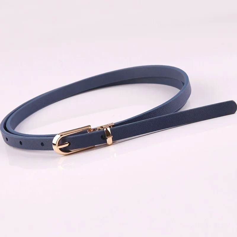 Ceinture de Taille Fine pour Femme, Accessoire de , Style 2023: Marine Bleu