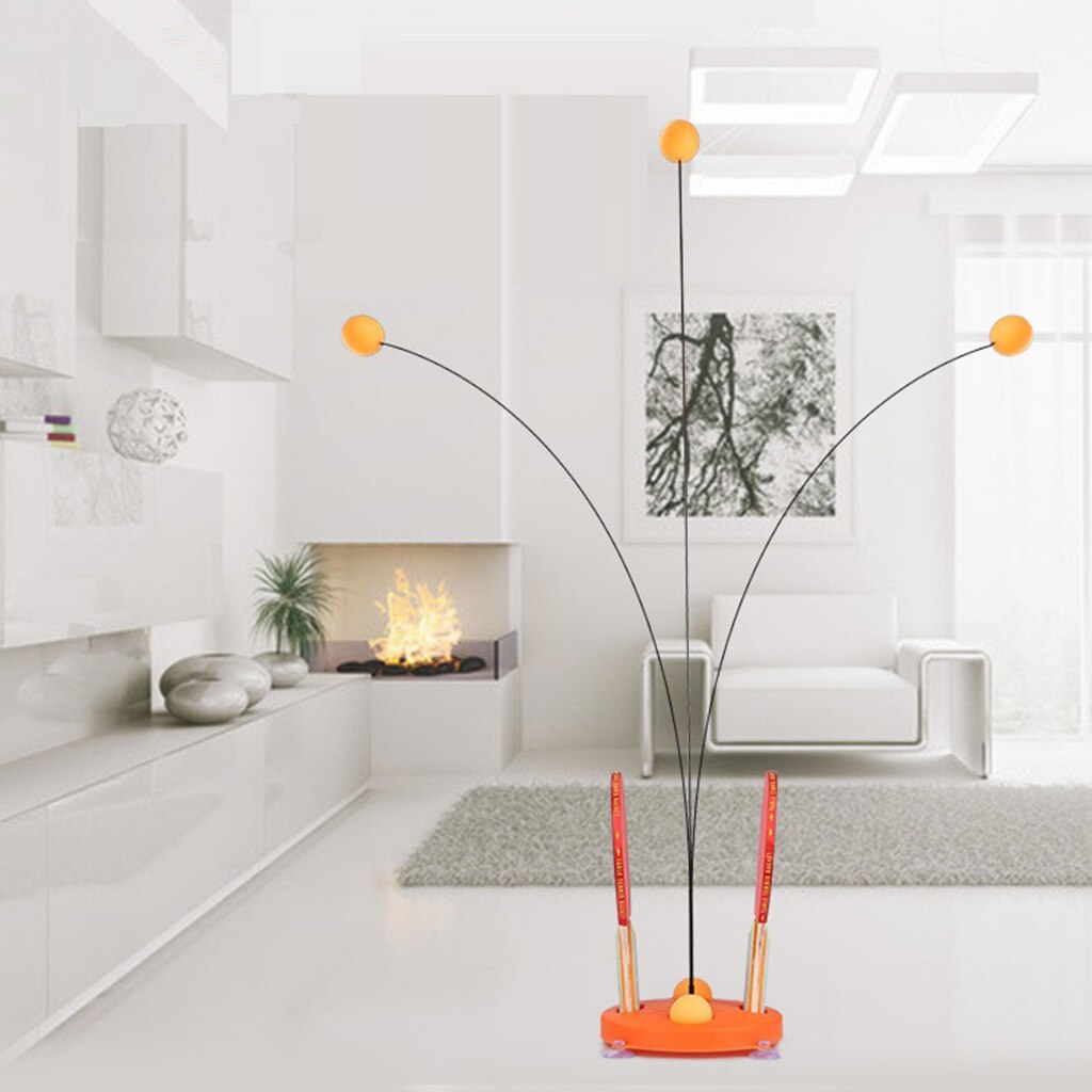 Elastic Table Tennis Pong Training Robot Anti-Slip Trainer Equip