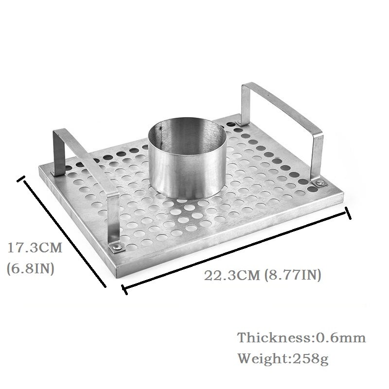 8.78inch Turkey Roasting Rack Beer Can Chicken Roaster Rack Stainless Steel BBQ Roasting Holder Grill Tools for Outdoors Camping