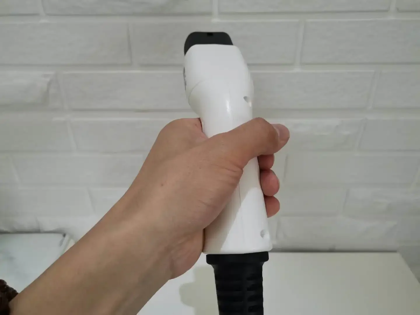 Ev-lader type 2 pluggkontakt evse elektrisk kjøretøy hannside ac lading 16a 32a trefaset enfase