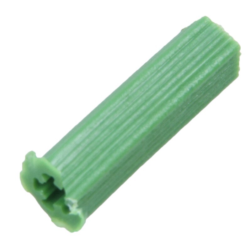500 Stuks Groen Metselwerk Schroef Bevestiging Muur Anker Stekkers 6Mm X 27Mm