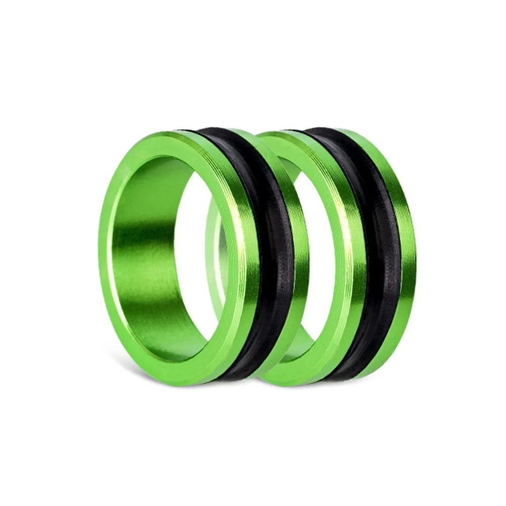 Anillo de alambre de tracción de aleación para pesca, anillo antideslizante para atar nudos, carrete y Protector de dedo, equipo de pesca, 2 uds.: Rojo