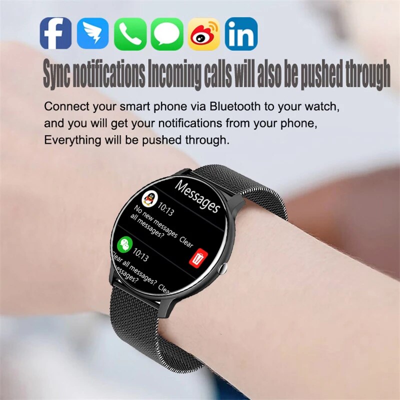 Xiaomi – montre connectée pour hommes et femmes, écran tactile, moniteur d&#39;activité physique, étanche, Bluetooth, appel, pour Android Ios