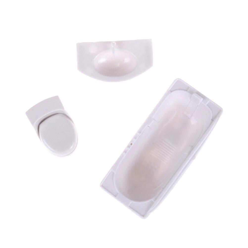 3 stuks poppenhuis badkamer benodigdheden mini badkuip dichtstbijzijnde gereedschap wastafel miniatuur meubels speelgoedset