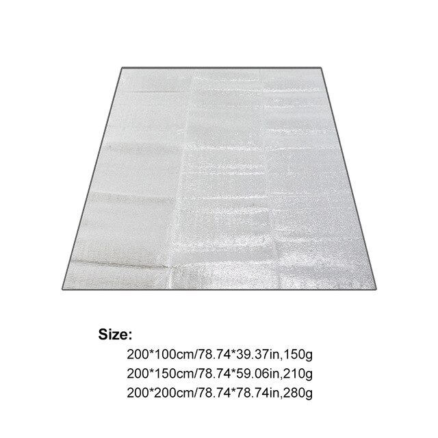 Ultraleicht Wasserdichte Camping matt Picknick Decke Strand Matratze Isomatte Aluminium Folie EVA Schaum matt Ich bin Freien Zelt Fußabdruck: 200x200CM