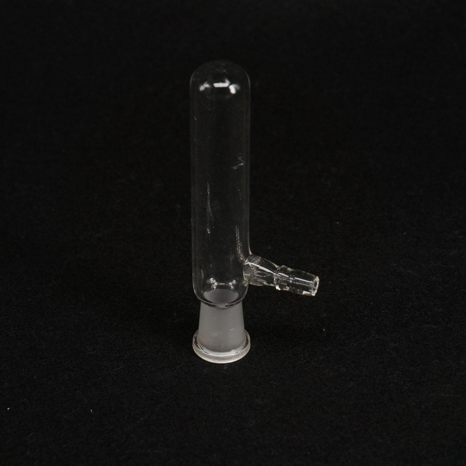 14/23 Ground Joint Glass Receiver With Hose/Arm Round Bottom Test Tube Labware