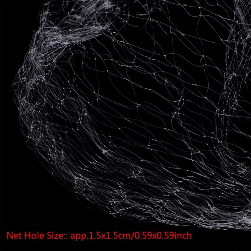 Fishing Fish Mesh Trap Monofilament Gill Net Netting Tackle Outdoor 8M x 0.8M