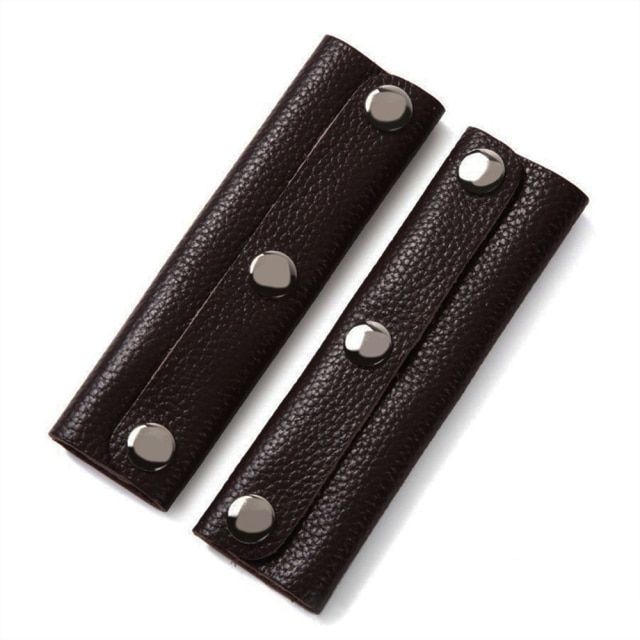 Housse de protection en cuir pour sac à bagages, poignée, accessoires de sac à bandoulière, sangle de remplacement, accessoire de bricolage: Black