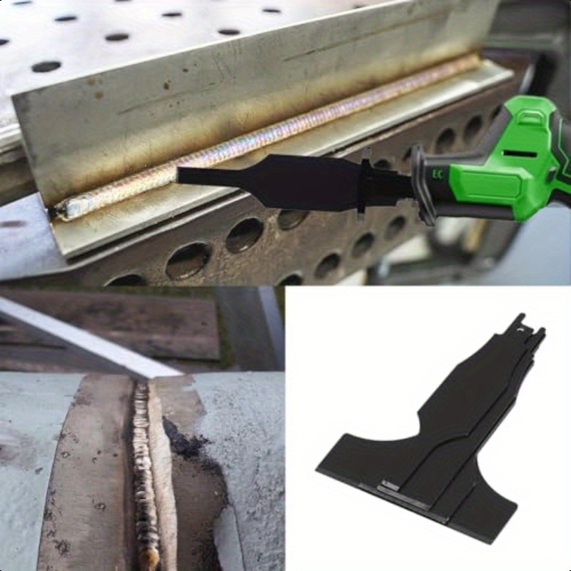 4-Piece Heavy-Duty Scraper and Blade Set for Reciprocating Saws Steel, Tile and Putty Removal, Wall and Ground Cleaning-