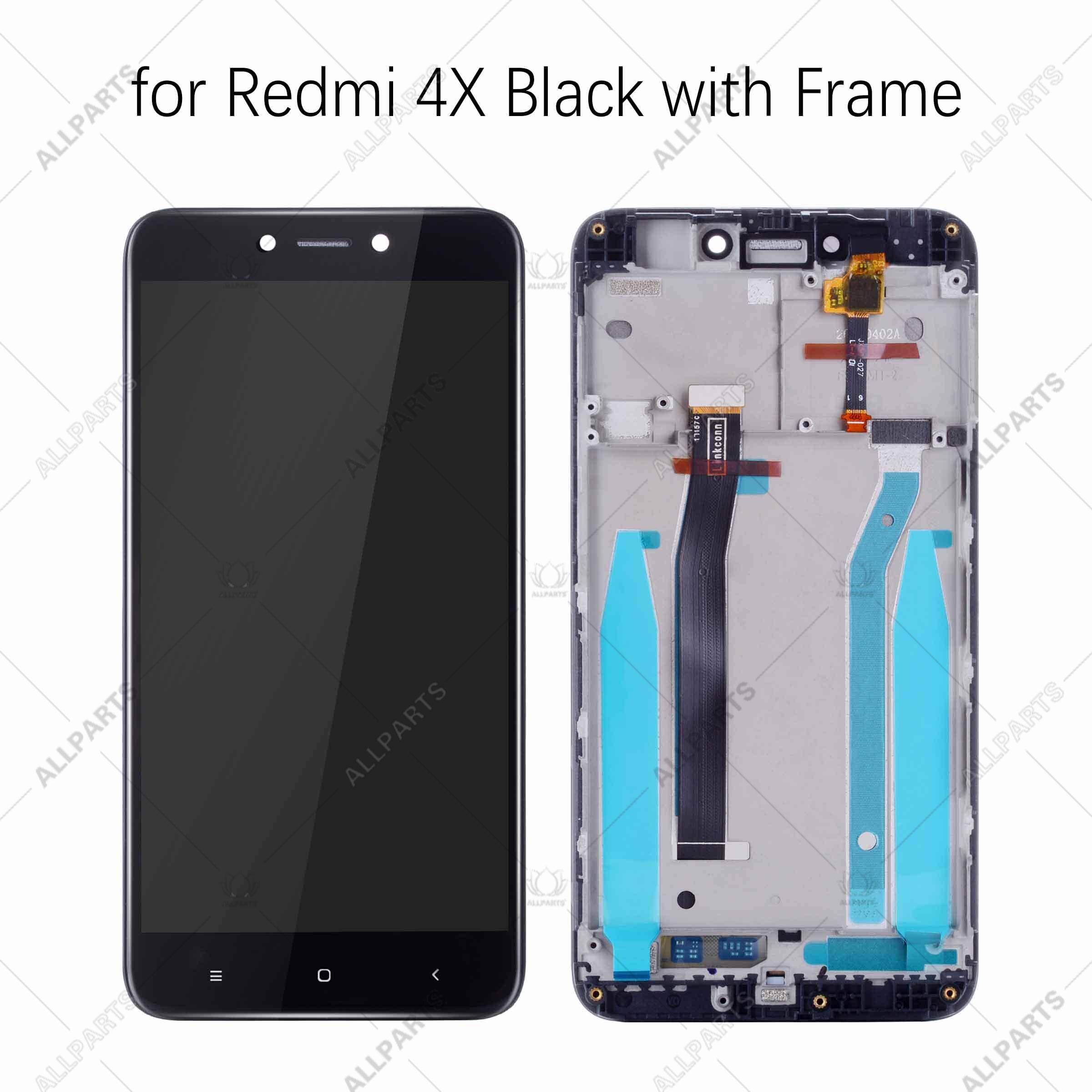 5.0&quot; Tela Frontal Display do XIAOMI Redmi 4X 4A LCD Touch Completo Compatível Con: 4X Black with Frame