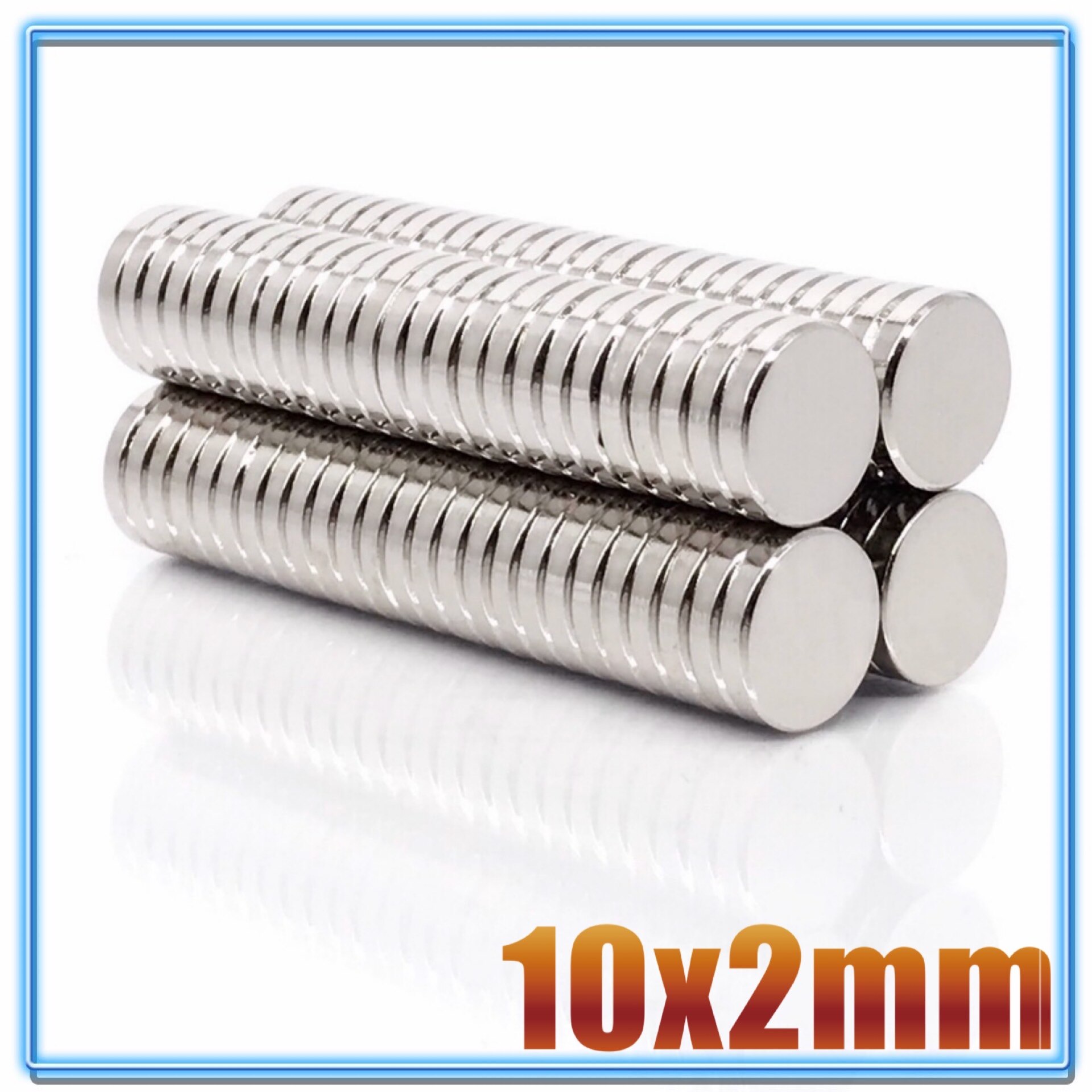 100 pièces aimant rond 10x1 10x2 10x3 10x4 10x5 10X8 10x10mm aimant néodyme Permanent NdFeB Super fort aimants puissants 10X1.5