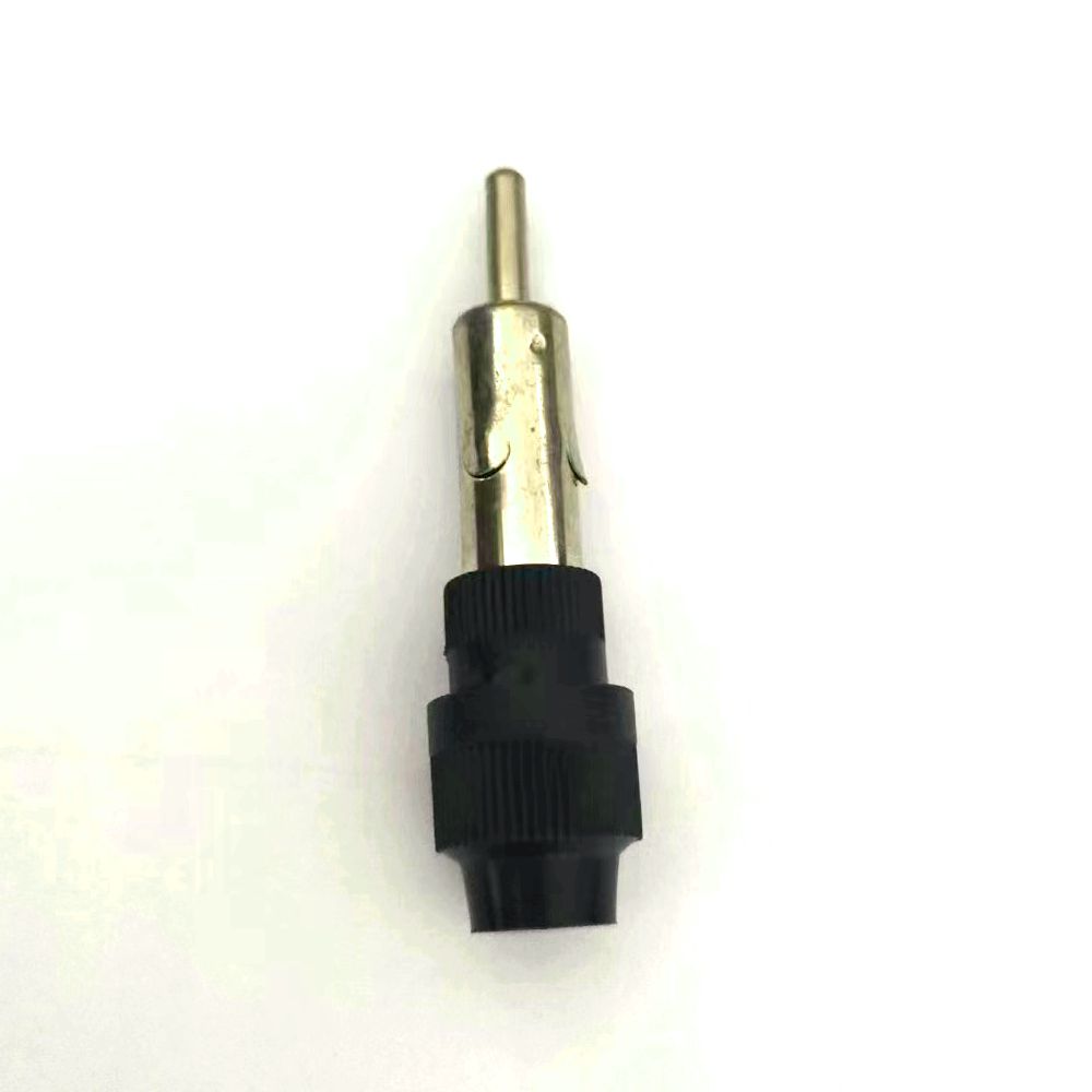 Adaptador de antena, 1 unidad, enchufe ISO a Din, adaptador de antena aérea de Radio, enchufe convertidor para vehículos, autoradio, reproducción de DVD: Negro