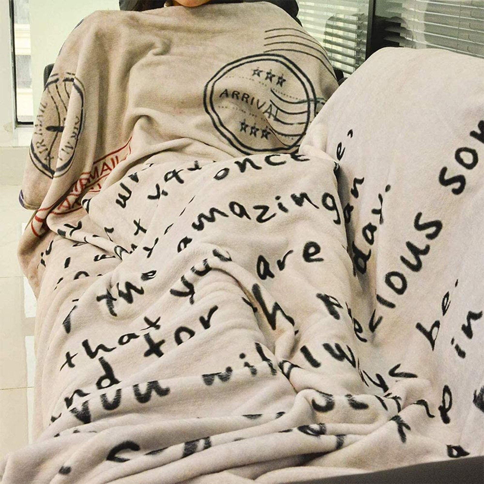 Manta de franela con mensaje y letras, manta de envoltura cómoda con mensaje de mensaje para mi hija, manta alemana perfecta