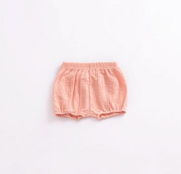 Sommer baby pige shorts baby pige solide løstsiddende korte bukser pige sommer tøj baby pige bloomers: Lyserød / 12m