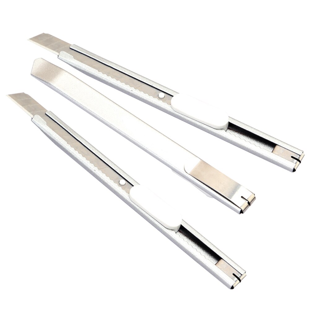 3 st teleskopiska pappersskärare pennknivar bokstavsskärare bärbara skärverktyg