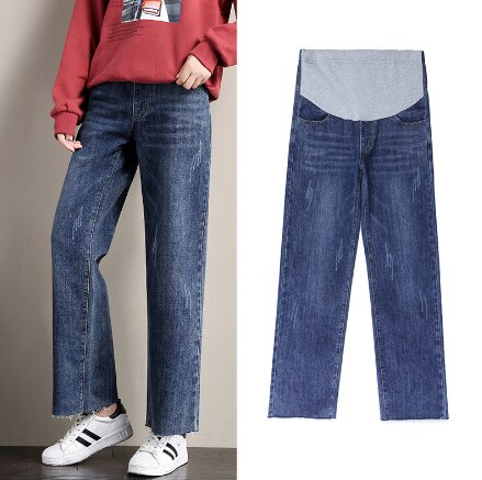 Maternity Wide Leg Jeans For Pregnant Woman Pants – Grandado