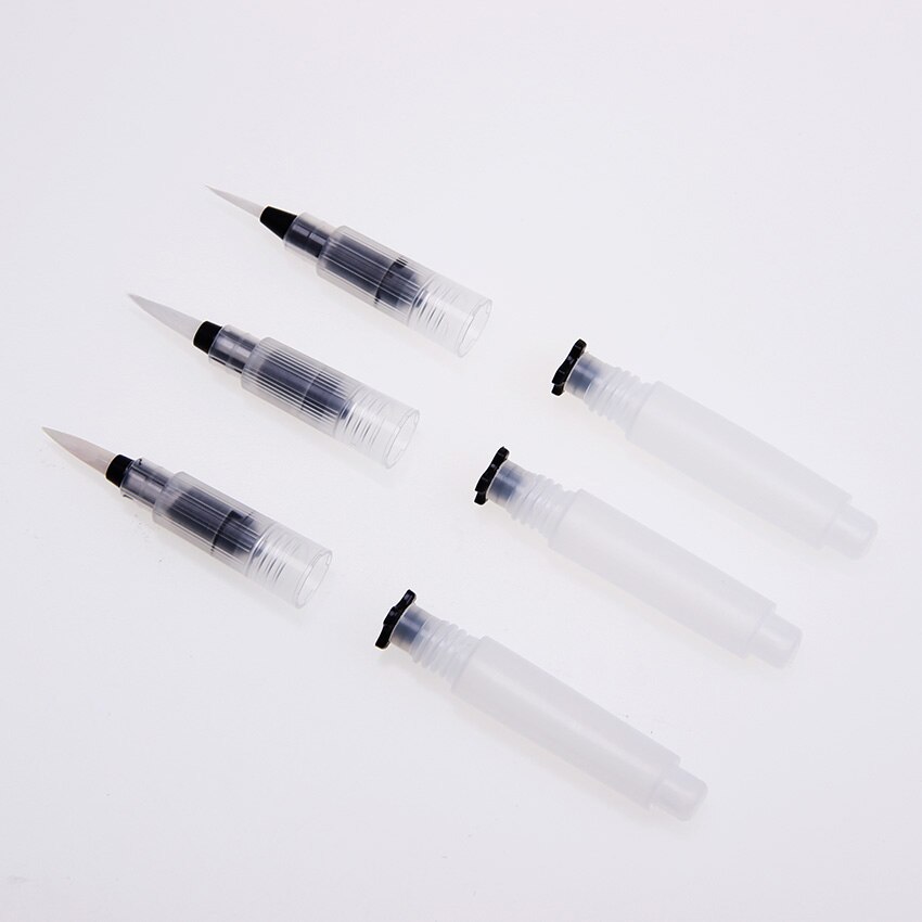 Refillable Water Brush Ink Pen for Water Color Calligraphy Drawing Painting Illustration Pen Office Stationery