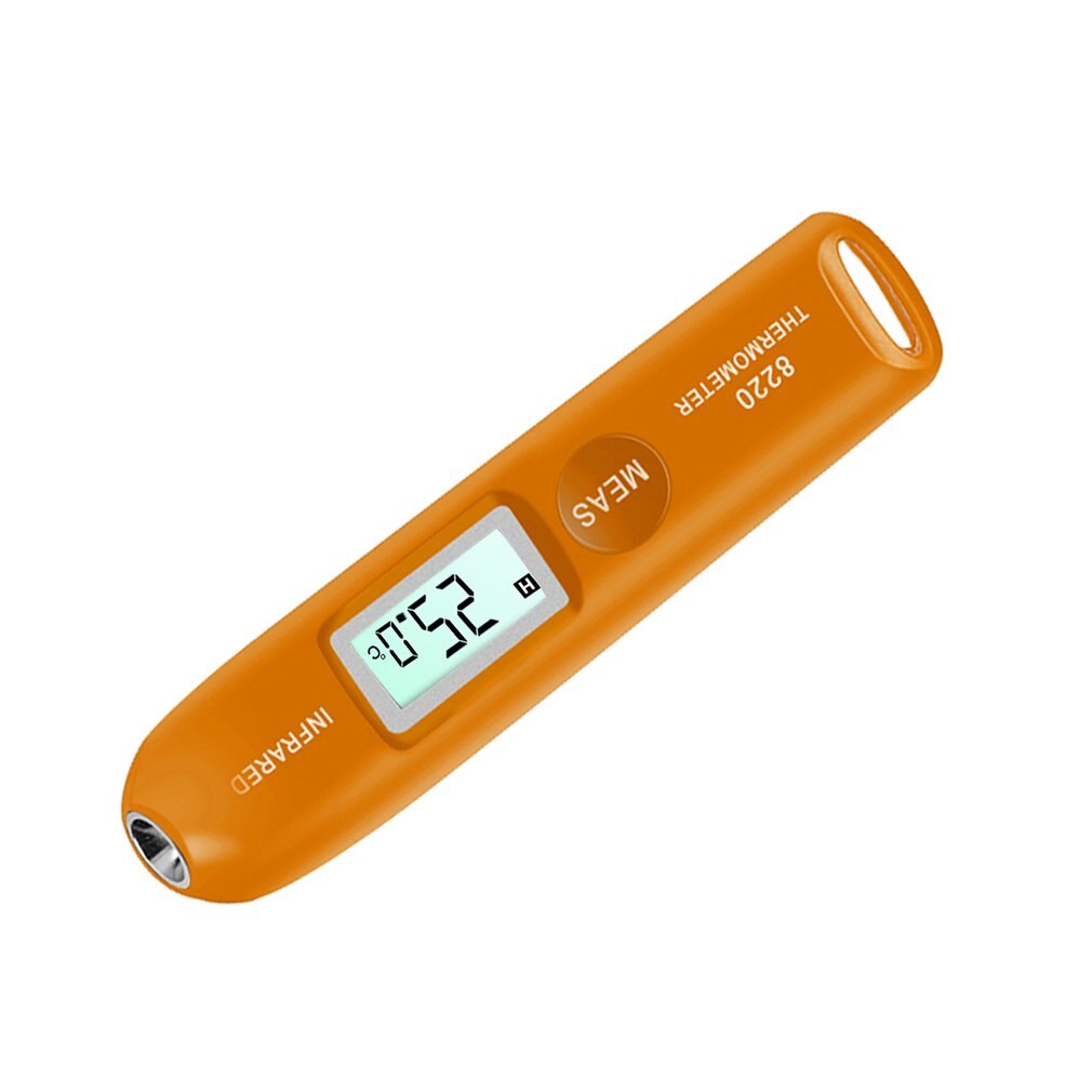 GM320S Mini Infrarood Elektronische Thermometer Draagbare Contactloze Temperatuur Meter Home Office Temperatuur Meter: Oranje