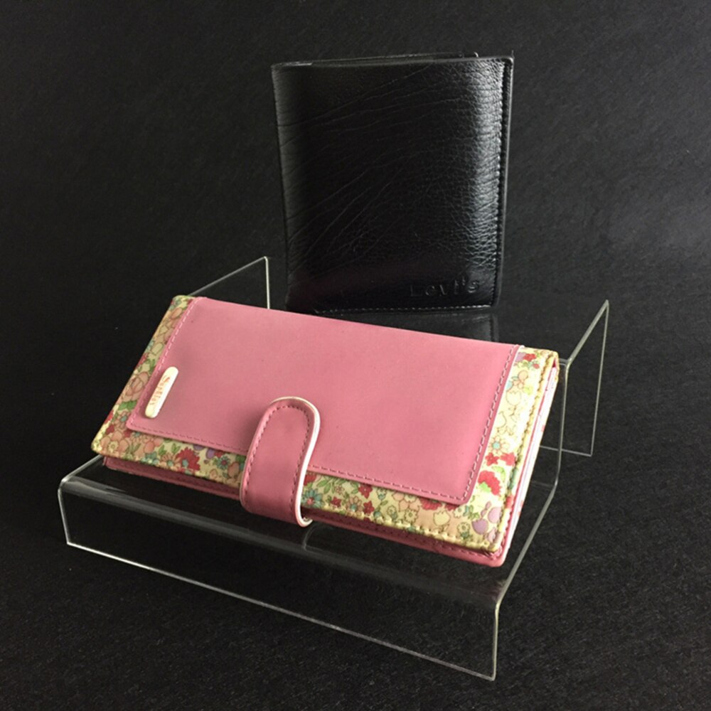 Acrylic Stepped Display Stand 2-Tier Storage Rack Desktop Organizer Holder for Ornaments Models (24cm)