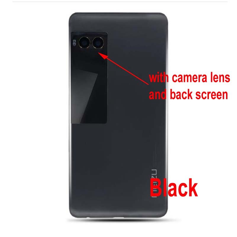 Original ltpro melhor voltar bateria capa traseira caso habitação porta + câmera lente de vidro da tela traseira para meizu pro 7/pro 7 plus