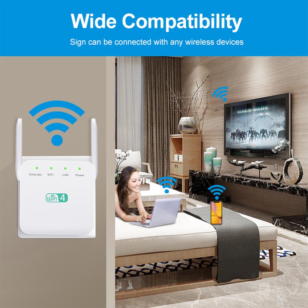 Wireless Wifi Repeater Met RJ45 Slot 300Mbps Long Range Wifi Signaal Versterker Extender Wi Fi Booster Ons /Uk/Eu Plug